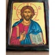Писаная греческая икона Иисус Христос Спаситель 23,5×29 см - изображение 6