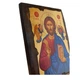 Писаная греческая икона Иисус Христос Вседержитель 22×28 см - изображение 3