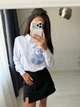 Рубашка женская классическая из ткани софт прямого кроя на пуговицах с длинными рукавами и декоративным рисунком G&M k-131912 50-52 Размер - изображение 2