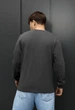 Чоловічий Лонгслів Стаф Чорний Темно-сірий Оверсайз Спортивний Staff Black Dark Gray Oversize M (401320) - зображення 2