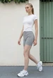 Женские Шорты Стаф Серые Леггинсы Спортивные Staff Laj Gray L (401017) - изображение 4