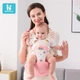 Хіпсит-переноска Baby Friend для носіння дитини спереду та ззаду, дихаючий, рожевий - зображення 12