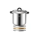 Кастрюля MAXCOOK MCT4893 из нержавеющей стали 304 с двойным дном для газа и индукции, 30 см - изображение 2