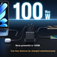 Комплект Зарядное устройство CangHua 100W 3xUSB-C+USB-A + Кабель 1 м Black (TC-027CCCAC) - изображение 3