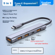 Хаб-док-станція Youlianxing Type-C 3.2 Gen2, 4 порти USB, 10 Гбіт/с, для ноутбуків - зображення 4