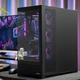 Игровой корпус для настольного компьютера Aigo Starry Sky SE Black с двумя местами для 360-мм водяного охлаждения, поддержка установки на заднюю панель/материнских плат ATX/панорамного обзора 270°/видеокарт 5090 - изображение 7