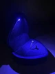 Шкатулка для кольца с подсветкой, коробочка для кольца, коробочка для предложения, черный футляр для кольца - зображення 4