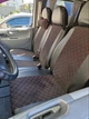 Універсальні чохли на сидіння для Citroen Jumpy (Сітроєн Джампі) I 1995-2007 (1+2), шкіра та алькантара, чорні з червоною ниткою - зображення 3