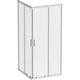 Душова кабіна AM.PM Gem Square Slide W90UG-403-9090MT 90x90 см, прозоре скло, профіль матовий хром - изображение 2