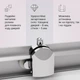 Душова кабіна AM.PM Gem Square Slide W90UG-403-9090MT 90x90 см, прозоре скло, профіль матовий хром - изображение 8