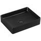 Раковина прямокутна Devit Flow square DFL2170100MB 510х405х110 мм на стільницю, чорна матова - зображення 2