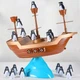 Настольная игра Балансирующий пиратский корабль 26,5x26,5 см Коричневый - изображение 5