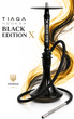 Кальян Tiaga Hookah Black Edition X 57см черный на уплотнителе из нержавеющей стали с диффузором - изображение 1