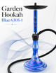 Кальян Garden Hookah Blue 6305-1 54см синий анодированный алюминий с диффузором полный комплект - изображение 1
