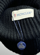 Шапка Moncler с прорезиненным логотипом черного цвета, One size (универсальный размер), Унисекс. - изображение 3