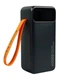 Повербанк 40000 mah 22.5W Qinetiq Phoenix RQ-40 с LED дисплеем и быстрой зарядкой PD/QC 3 порта кабель Type-C в комплекте powerbank павербанк для телефона apple айфона iphone самсунг samsung роутера универсальный павер банк с фонариком + кабель gray - изображение 1