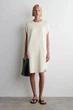 Сукня жіноча COS circle-cut knitted dress 1285099001 М Слонова кістка - изображение 1