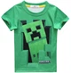 Футболка Майнкрафт по игре Minecraft Крипер детская 150 см V 2 (Ebeik) Зеленая - изображение 1