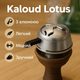 Калауд Lotus металлический с точками на три угля 25мм, с ручкой, серебристый - изображение 12