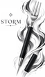 Вилка-шило Storm для кальяну неіржавка сталь 16 см - зображення 1