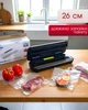 Профессиональный вакууматор для еды Vacuum Sealer Container, 120 Вт вакуумный упаковщик, вакуматор для продуктов с функцией вакумирование внешних контейнеров, Silver - изображение 5