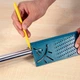 Угольник столярный BauTech 21 x 7,2 x 6 см 3D японская квадратная линейка Зеленый (1015-121-00) - изображение 3