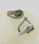Серьги из серебра с султанитом и куб.цирконами (106740/103) - изображение 4