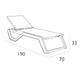Комплект 2 шезлонга Siesta Rio Pro + Стол Siesta Ocean Side Table - Taupe - изображение 11