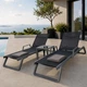 Комплект 2 шезлонга Siesta Tropic + Стол Siesta Ocean Side Table - Dark Grey Black - изображение 2