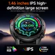 Чоловічий смарт-годинник UWatch чорний сталевий з GPS і компасом сенсорний IPS екран водостійкість 3 атм Bluetooth два ремінці (400836) - зображення 4