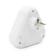 Розетка-трійник із заземленням F203-White, 2 розетки+2USB+1Type-C, 2500W, 10A, 110-250V~Max, Blister - зображення 4