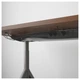 Компьютерный стол IKEA IDÅSEN 160x80 см с регулируемой высотой коричневый темно-серый 992.810.39 - изображение 4