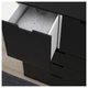 Комод IKEA NORDLI 80x122 см 5 ящиков антрацит 992.765.75 - изображение 3