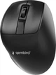 Миша Gembird MUSW3-9B-01 Wireless/Bluetooth/USB Black - зображення 2