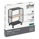 Мобильная этажерка 5five Simply Smart с 2 полками, чёрная - изображение 4