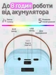 Беспроводная колонка караоке с двумя микрофонами RGB подсветка 5 режимов транслитерации 4 голоса совместимость с 3-мя устройствами 8 часов без подзарядки Bluetooth ANDER ONE голубая (514511001529) - изображение 3