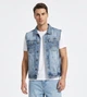 Жилетка джинсовая мужская LONGLI JEANS 4055-1 M голубая - изображение 1