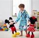 Дитячий махровий банний халат Caleffi Disney Mickey Star блакитний 2-4 роки - зображення 3