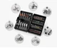 Набор отверток MASTERPROOF Rainbow Magic Box, 48 предметов, S2: плоские, крестовые, Torx, шестигранники - изображение 6