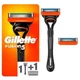 Станок (бритва) для бритья мужской Gillette Fusion5 с 2 сменными кассетами (29465478) - изображение 1
