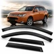 Дефлектори вікон вітровики для Mitsubishi Outlander 2012-2020 Скотч 3M Voron Glass - изображение 1