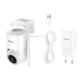 IP-камера видеонаблюдения Hoco D10 PTZ HD, 2MP, FullHD, IP65, white - изображение 6