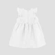Детское муслиновое платье для девочки Bembi PL423-200 68 см Белое (14423326833.200) - изображение 2