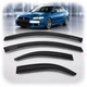 Дефлектори вікон вітровики Mitsubishi Lancer X 2007- Скотч 3M Voron Glass - зображення 1