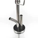 Кальян Trumpet Hookah T-Combi 60 см Трампет Т-Комби Калик из нержавеющей стали, хука на одну трубку с диффузором серебристый - изображение 5