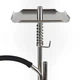 Кальян Trumpet Hookah T-Combi 60 см Трампет Т-Комби Калик из нержавеющей стали, хука на одну трубку с диффузором серебристый - изображение 6