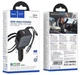 АЗУ Hoco Z67A Triunfar PD60W(1C1A)+Type-C/iP car charger with dual telescopic cable and digital display dark Black - изображение 2