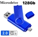 Флешка USB 128Gb Microdrive 2 в 1 Type-C USB для телефона и компьютера Флешка 128 Гб Микродрайв - изображение 8