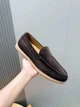 Мужские замшевые лоферы TOD'S темно-коричневого цвета размер 41 - изображение 5