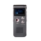 Диктофон BauTech USB Mp3 8GB 3.5 мм Серый (1002-480-01) - изображение 2